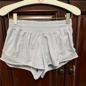 Lululemon Hotty Hot Low rise light blue shorts. 2.5 inseam.